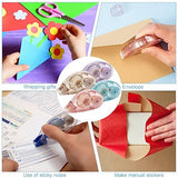 4 Pack Double Sided Tape Roller, Scrapbook Supplies, Glue Tape Roller for Crafts, Double-Sided Adhesive Tape Runner for scrapbooking, Home School HUIRUSO