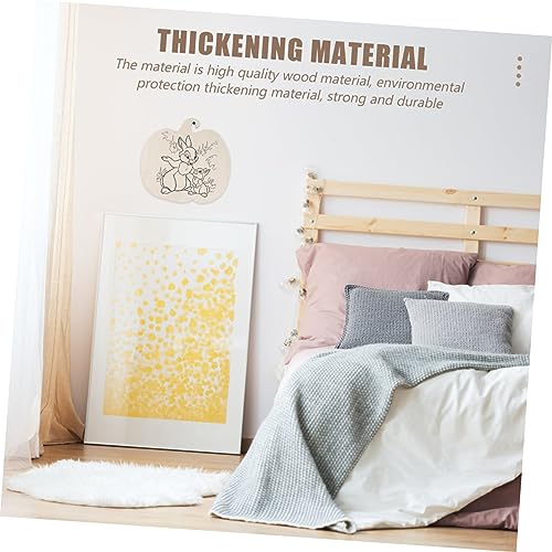 Yardenfun 3pcs Wooden Pumpkin Decoration Unfinished Wooden Pumpkin Cutouts Fall Decorations DIY Wood Pumpkins Wooden Pumpkin Shapes Paint Kits White Yardenfun