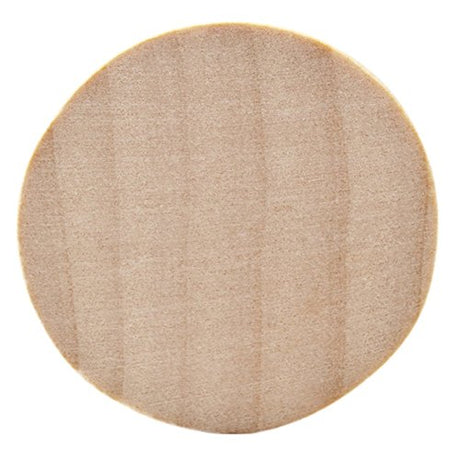 Natural Unfinished Round Wood Circle Cutout 2 Inch - Bag of 100 Craftparts Direct