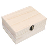 NOLITOY 9 Pcs Treasure Chest Case Unfinished Chest Sundries Storage Tray Wood Trinket Tray Trinket Storage Chest Wood Treasure Chest Wood Case Lock NOLITOY