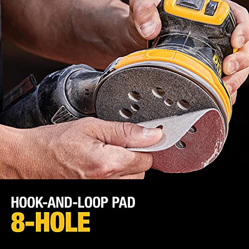 DEWALT 20V MAX Random Orbit Sander Kit, Cordless, 5-Inch, 2.Ah, 8,000-10,000 OPM, Storage Bag, Battery, and Charger Included (DCW210D1) DEWALT