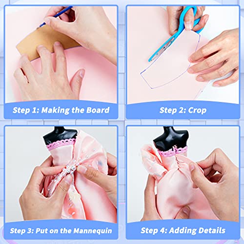 MORITA BOKUJO 650 + Pcs Fashion Designer Kit for Girls with 2 Mannequins, Kids' Sewing Kits Creativity DIY Arts & Crafts Kit Sewing Kit for Kids MORITA BOKUJO