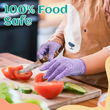 Evridwear Cut Resistant Gloves for Kids 7-9 Years, Level 5 Protection Cutting Gloves Food Grade for Cooking, Whittling, Wood Carving, Gardening and Evridwear