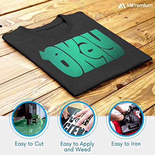 MiPremium Chameleon Heat Transfer Vinyl Iron On HTV Compatible with Cricut Air & Expression Silhouette Cameo & Other Cutters. Assorted Gradient MiPremium