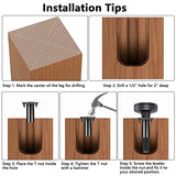 Heavy Duty Furniture Leveling Feet M10 Thread Furniture Levelers Adjustable Furniture Feet w/ T-nut Kit Table Levelers for Cabinet Workbench Chair Sanchamy