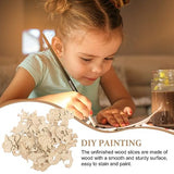 VILLCASE 1 Mermaid Donuts Unfinished Wood Slices Wood Craft Material DIY Crafts Material Wood Slices for DIY Blank Wood Slices DIY Wood Cutouts Wood VILLCASE