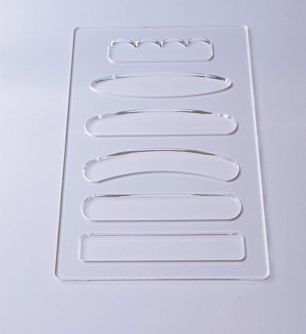 Charcuterie Board Handle Template,Acrylic Router Template,6 in 1 Grab Handle Router Template,Woodworking Router Template (11.75x7.75") Yuxuanish