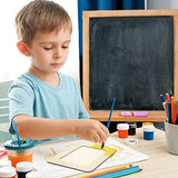 RYKOMO 6 PCS DIY Wood Picture Frames Unfinished Solid Wood Photo Picture Frames for 4 x 6 in Photos, Standing Wooden Photo Frames for Crafts Wood, RYKOMO