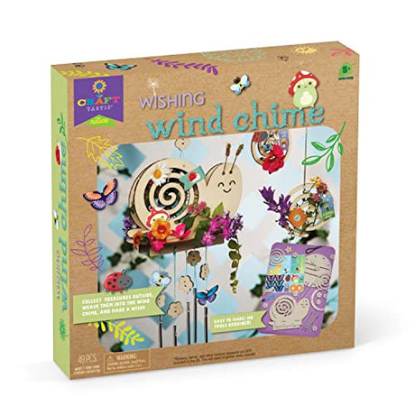 Craft-tastic – Nature Wishing Wind Chime – DIY Craft Outdoor Chime – No Tools Needed – for Ages 5+ Craft-tastic