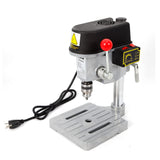 LINISHOP 340W Mini Benchtop Drill Press Portable Wood Drilling Machine Small Electric Drill Machine Worktable Three Speed Adjustable DIY Tools 1-10mm LINISHOP