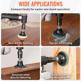 BAIWEN 1/4" Right Angle Air Die Grinder - 90 Degree Heavy Duty 20,000 RPM Compressed Sander Polisher Tool for Contour Grinding, Polishing, Milling, Baisiky