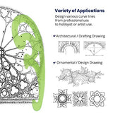 Pacific Arc French Curve Set, 3 Shapes, Clear Curve Ruler, Drafting Tools, Drawing Tools, Woodworking Tools, Comic Template Tool Pacific Arc