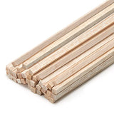 Balsa Wood Sticks 1/4 Inch Square Dowels Strips 12" Long - Pack of 30 by Craftiff Craftiff