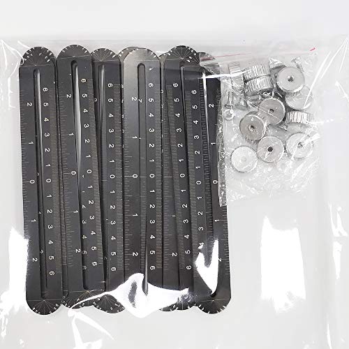 Multi Angle Measuring Ruler, 12-Sides Ruler Hole Locator Aluminum Alloy Universal Multi Angle Measuring Ruler Protractors, Adjustable Floor Tile Zeromall