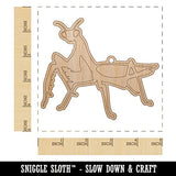 Praying Mantis Insect Unfinished Craft Wood Holiday Christmas Tree DIY Pre-Drilled Ornament Sniggle Sloth