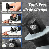 WORKPRO 12V Cordless Reciprocating Saw with Clamping Jaw, 2.0Ah Li-Ion Battery with 1 Hour Fast Charger, Variable Speed and Tool-Free Blade Change, 3 WORKPRO