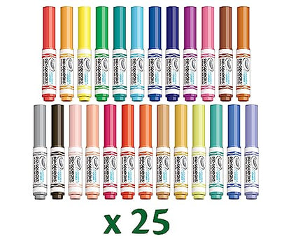 Crayola Pip Squeaks Marker Set (65ct), Washable Markers for Kids, Kids Art Supplies, Holiday Gift for Kids, Mini Markers, Stocking Stuffer, 4+ - WoodArtSupply