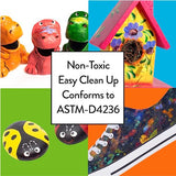 Rose Art acrylic Paint Set – Set of 12 Vibrant Colors in 16oz Bottles Rose Art