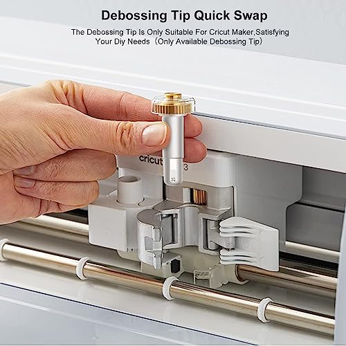 Quick Swap Debossing Tip，Fine Debossing Embossing Tips Accessories for Cricut Maker Tools，for Foil Cardstock, Coated Paper, Cardboard, Glitter Paper UTNVBTR