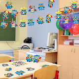 30 PCS Summer Craft Kits Kids DIY Hawaii Aloha Owl Craft Preschool Art Craft, Make Your Own Bulk Set for Home Classroom Day-Care Game Activities chiazllta