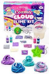 GirlZone Cosmic Cloud Slime Kit, Premade Galaxy Slime Kit for Girls with Slime Glitter and Inks, Slime Fun Straight Out of The Tub, Great Slime Kits GirlZone