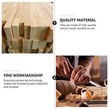 Cabilock Packing Boxes 2pcs Unfinished Square Wood Box DIY Craft Wooden Box Jewelry Ring Box Unpainted Storage Box with Hinged Lid Front Clasp for Cabilock