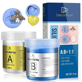 Silicone Putty - 7/8 LB Flexible Silicone Mold Making Kit for Reusable Silicone Molds Making - Easy 1:1 Mixing Ratio Fast Cured Molding Putty for DecorRom