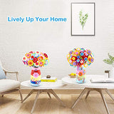 Crafts for Girls Ages 4-12 Gift Make Your Own Flower Bouquet with Buttons Felt Flowers, Christmas gift Vase Art and Craft for Children - DIY Activity HULASO