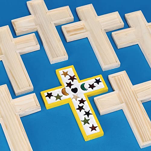 Unfinished Wooden Cross Tile Trivet (Pack of 6) - WoodArtSupply