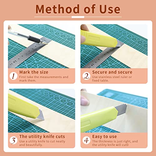 WYKOO 10 PCS Basswood Plywood, 12 x 12 Inch Craft Wood, Premium Unfinished Wood Sheets for Crafts, Hobby, Model Making, Wood Burning and Laser WYKOO