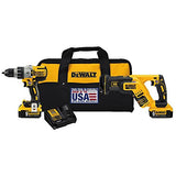 DEWALT 20V MAX* XR Cordless Drill Combo Kit, Brushless, 5.0-Ah, 2-Tool (DCK294P2) DEWALT