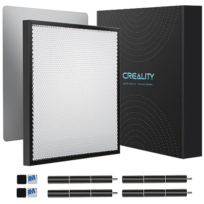 Creality Honeycomb Working Table Set 320x320mm Steel Honeycomb Laser Bed for Laser Cutter Engraver with Steel Sheet and 12 PCS Laser Engraver Raiser - WoodArtSupply