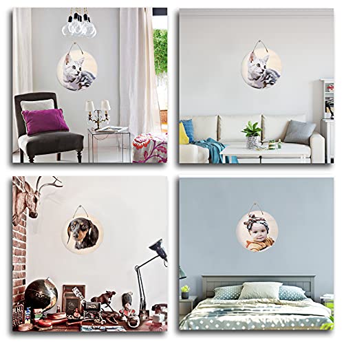 TEXTURE OF DREAMS Personalized Paint by Numbers Kit for Adults, Acrylic Painting Oil Painting on 12" Round & Circle Wood, Customized DIY Paint by TEXTURE OF DREAMS