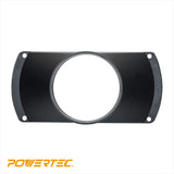 POWERTEC 70150V Rectangular Dust Hood for 4 in. OD Attachment, for Woodworking Dust Collection Hose and Fittings POWERTEC