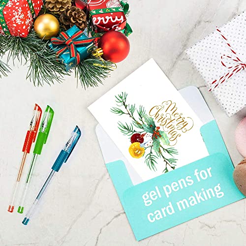 Glitter Gel Pens, 100 Color Glitter Pen Set for Making Cards, 30% More Ink Neon Glitter Gel Marker for Adult Coloring Books, Journaling Crafting