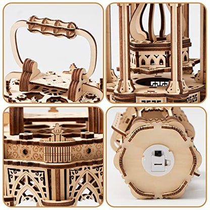 bennama 3D Wooden Puzzles Medieval Style Vintage Lantern Model Kits Includes Light Source, Brainteaser and Puzzle for Christmas/Birthday,Gifts for - WoodArtSupply