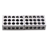 Oudtinx 1-2-3 Blocks Matched Pair Hardened Steel 23 Holes (1"x2"x3") Set Precision Machinist Milling Oudtinx