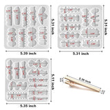 RESINWORLD Hair Clip Silicone Molds, Hairpin Molds for Epoxy Resin Casting, UV Resin Jewellery Accessories Making Tool ResinWorld