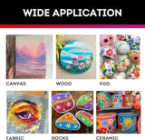 ABEIER Acrylic Paint Set, 56 Colors (2oz/60ml), Matte Finish, Waterproof, Rich Pigments, Non-Toxic Paints for Painting on Canvas Crafts Wood Ceramic, ABEIER