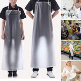 BESTEASY Waterproof Plastic Apron Transparent PVC, 47"x27.5" Keeps You Clean and Dry When Dishes Washing Kitchen Cooking Lab Work Heavy Duty Work BESTEASY