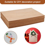 MAHIONG 20 Pack 12 x 8 x 1/8 Inch Basswood Sheets, Rectangular Plywood Balsa Wood Sheet Unfinished Craft Blank Wooden Pieces Board for DIY Ornaments MAHIONG