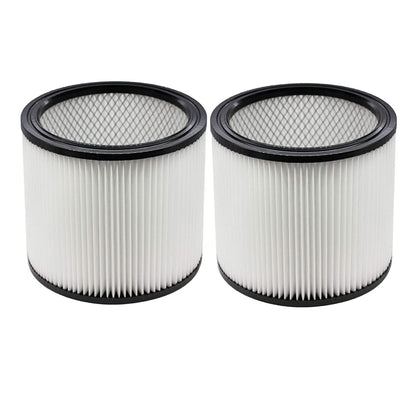 2 Pack Replacement Filter Compatible with Shop Vac 90304 90333 90350, Reusable and Washable Cartridge Filters Fits Most 5 Gallon and above Wet/Dry - WoodArtSupply