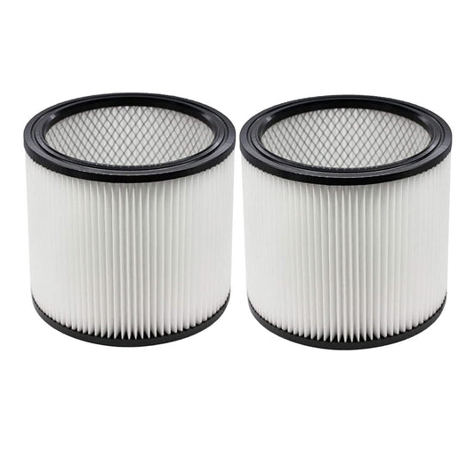 2 Pack Replacement Filter Compatible with Shop Vac 90304 90333 90350, Reusable and Washable Cartridge Filters Fits Most 5 Gallon and above Wet/Dry - WoodArtSupply