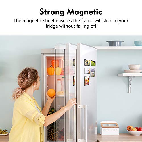 Pack of 10 Magnetic Photo Fridge Frame Pockets Clear 4x6
