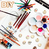 30pcs 25mm Unfinished Natural Wood Beads Large Hole Round Wooden Beads Wood Loose Spacer Beads Jewelry Making Accessory for DIY Crafts Garland Hmjpng