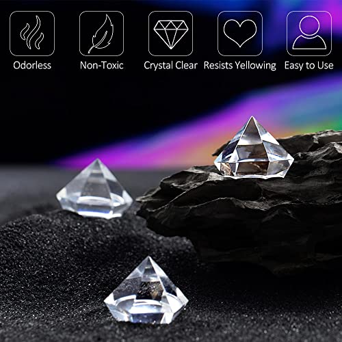 UV Resin - DIYcraft Odorless Crystal Clear Hard Resin 500g, Fast Curing Epoxy Resin for DIY Resin Molds, Jewelry Making - Suitable Art Craft Beginner - WoodArtSupply