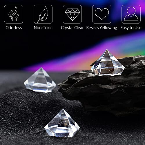 UV Resin - DIYcraft Odorless Crystal Clear Hard Resin Thin Type120g ，Thick Type120g Suitable for Doming, High Radian Products - Fast Curing Epoxy DIYcraft