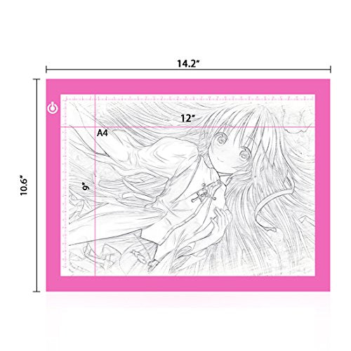 Light Pad Drawing A4 Tracing Light Table NXENTC LED Copy Board Ultra-Thin Display Pad Brightness Adjustable Stencil Artist Art Tracing Tatto Table NXENTC