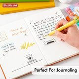Shuttle Art Bible Highlighters and Pens No Bleed, 12 Pastel Colors Gel Highlighters No Bleed Through, Bible Journaling Supplies, Great for Journaling Shuttle Art