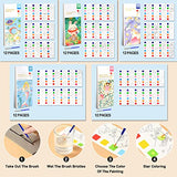 5 Pack Pocket Watercolor Painting Book Set, Watercolor Paint Book, Travel Pocket Watercolor Kit, Pocket Hand Book Stocking Goodie Bag Stuffer Gifts VERENIX